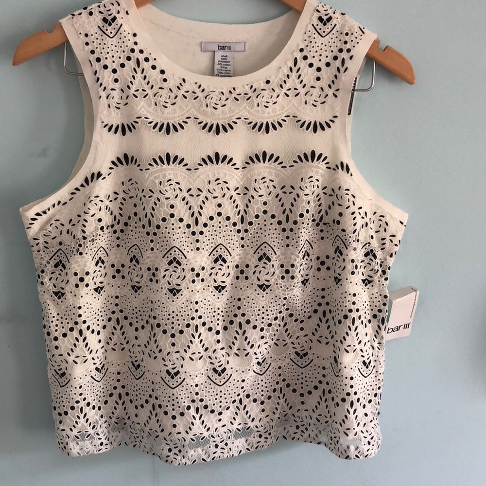 lace embroidered top